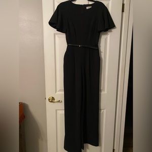 Calvin Klein Black Jumpsuit with belt- Size 2